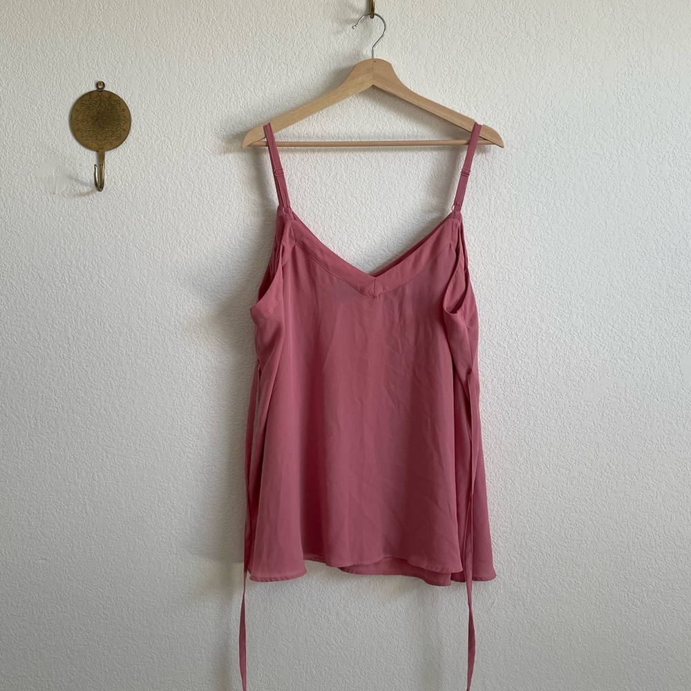 Torrid Rose Pink V-neck Crepe Swing Cami - Size 2X